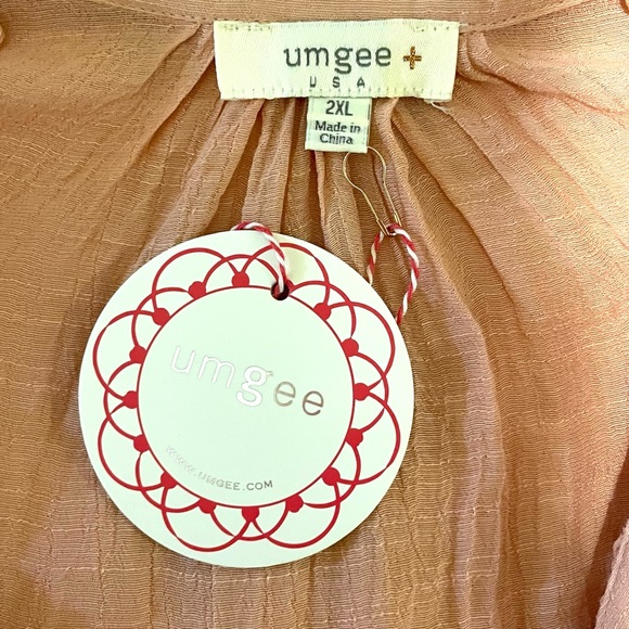 NWT Umgee Button-Down Women's Blouse sz 2XL - Picture 16 of 16